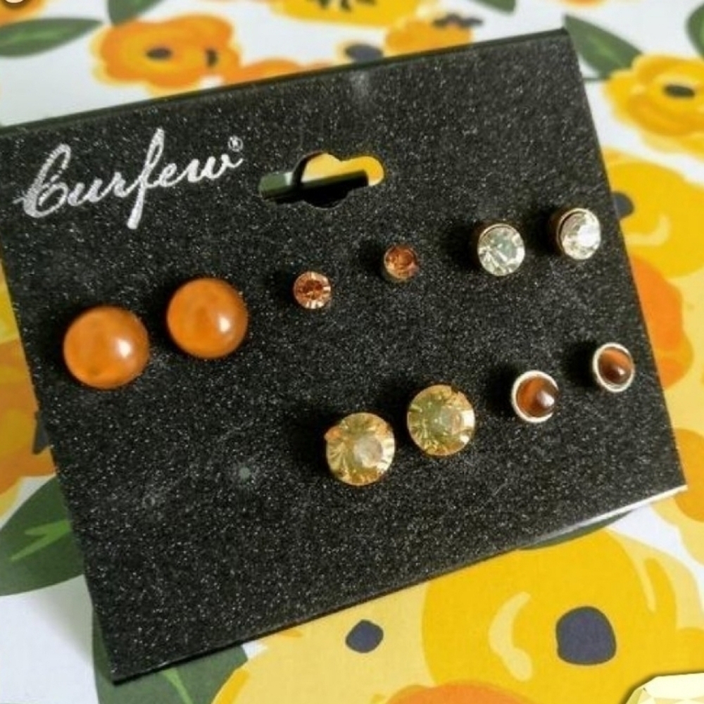 🍒 CITRUS Stud Earring Set